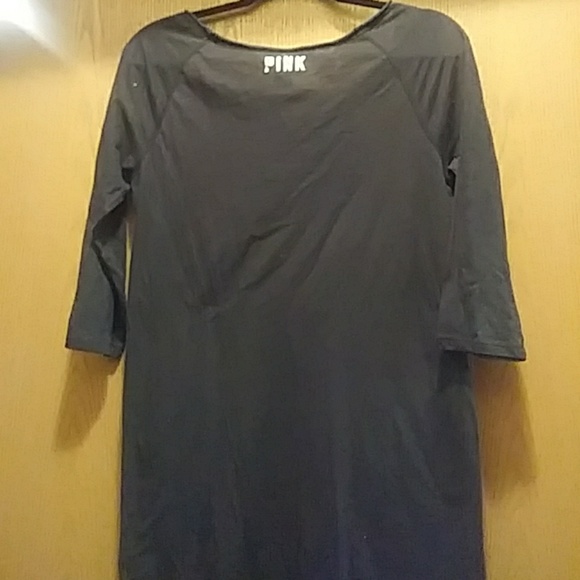 PINK brand blk 3/4 length shirt - Picture 3 of 3